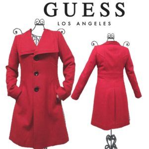 Guess, Super Cute, Wool Red Coat